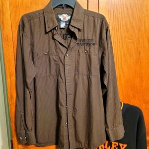 Mens HD LS button up shirt